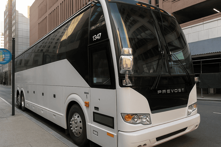 a Charter Bus Rental Escondido coach bus